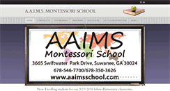 Desktop Screenshot of aaimsschool.com