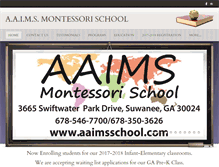 Tablet Screenshot of aaimsschool.com